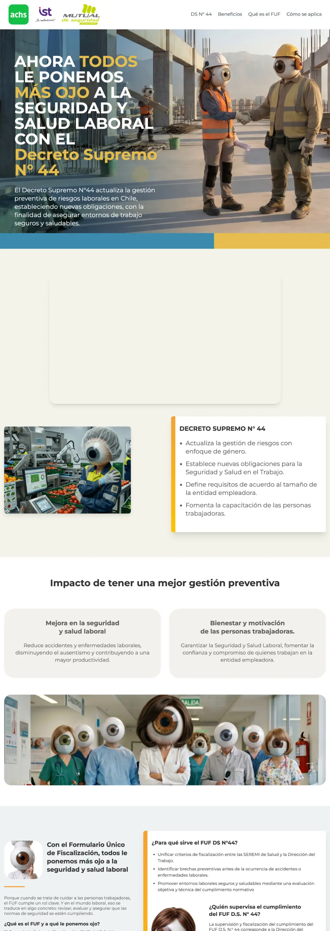 Captura de Mutualidades de Chile — Prevención · Cumplimiento laboral